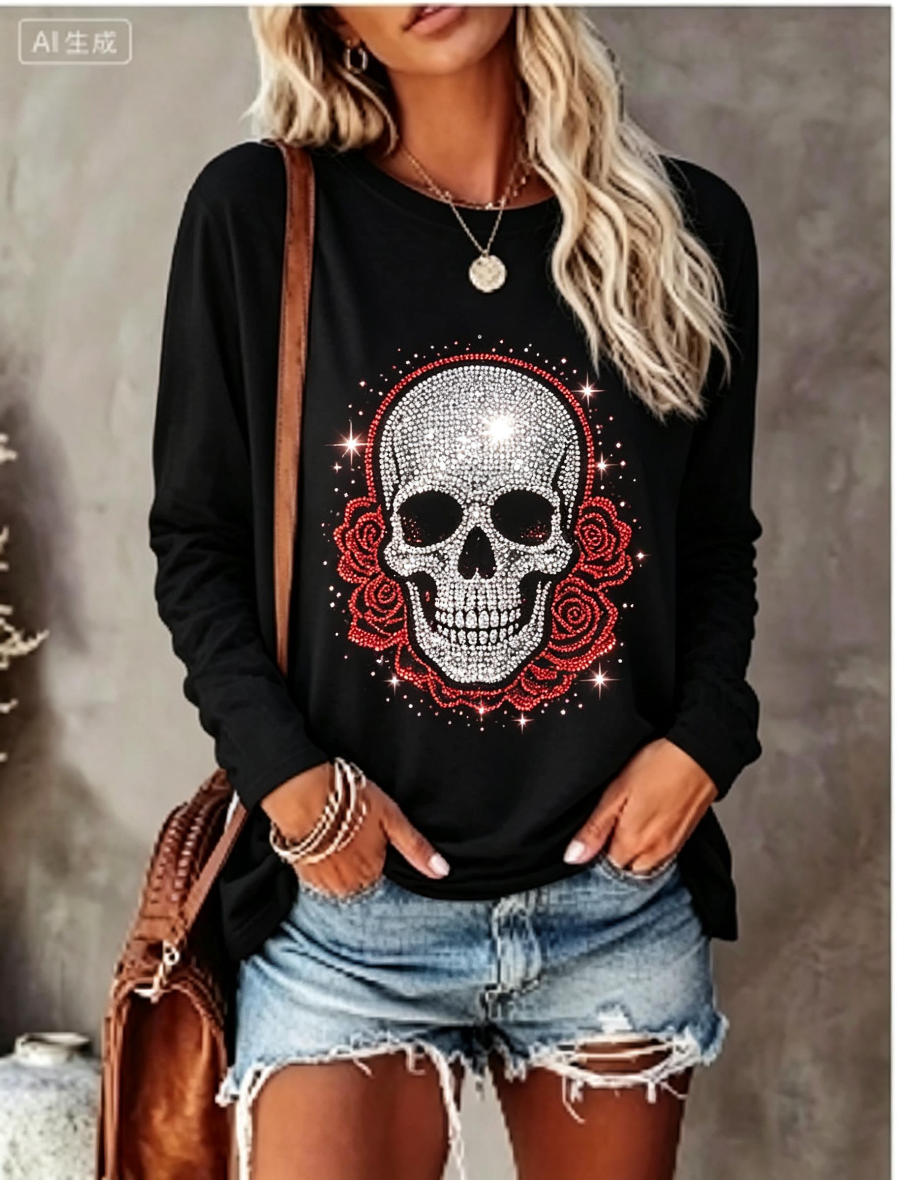 Women Long Sleeve T‑Shirt Simu - Winter Clothing For Women 评论和价格